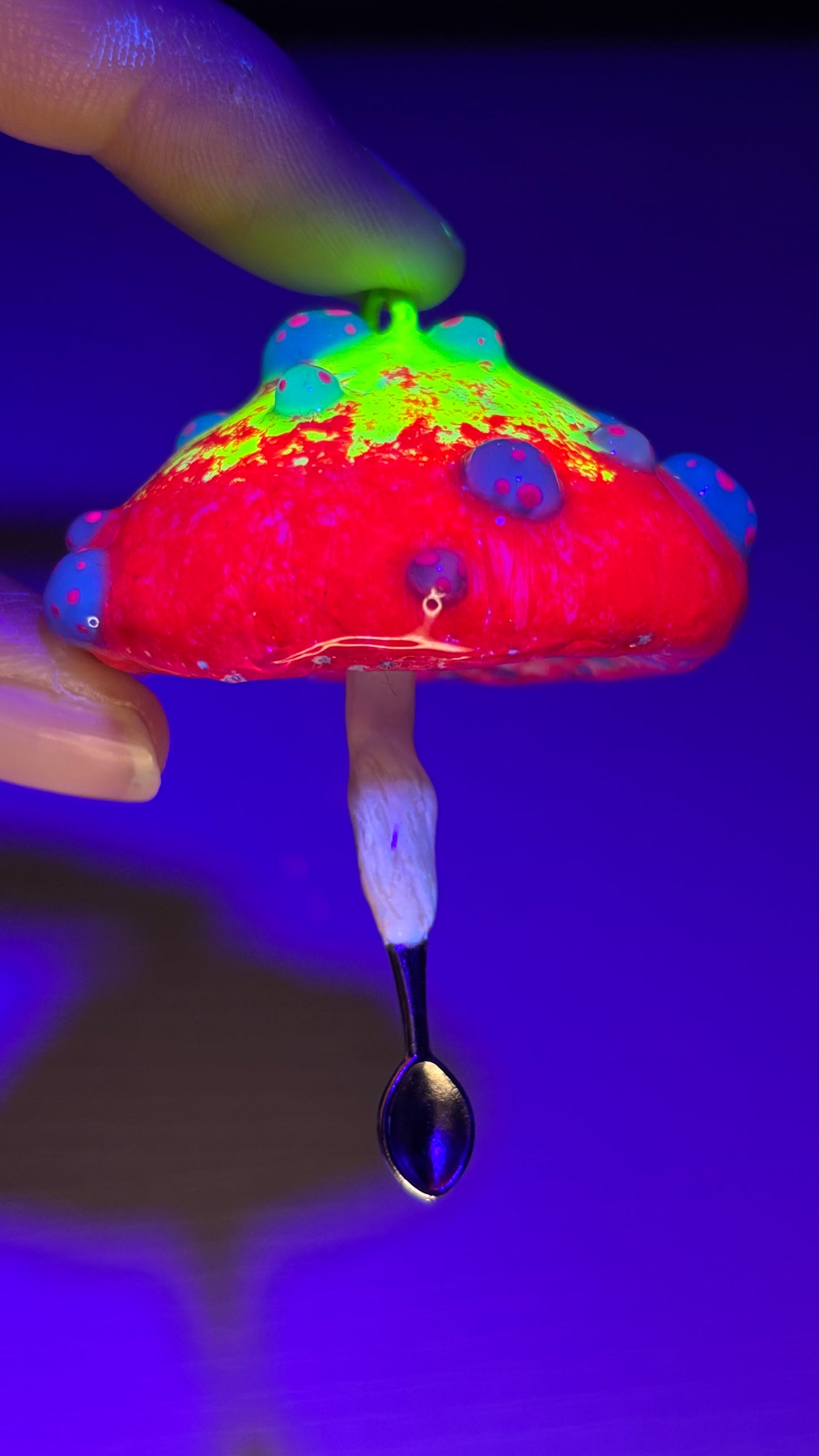 Yellow/Red Toxic Mushroom Mini Spoon 🥄