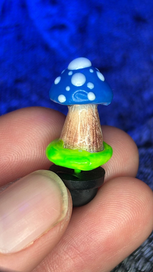 Blue Mushroom Hat Pins (Different Options Available!)