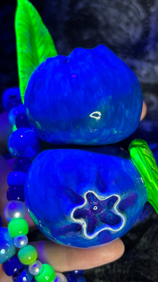 Blueberry Stash Jar Necklace