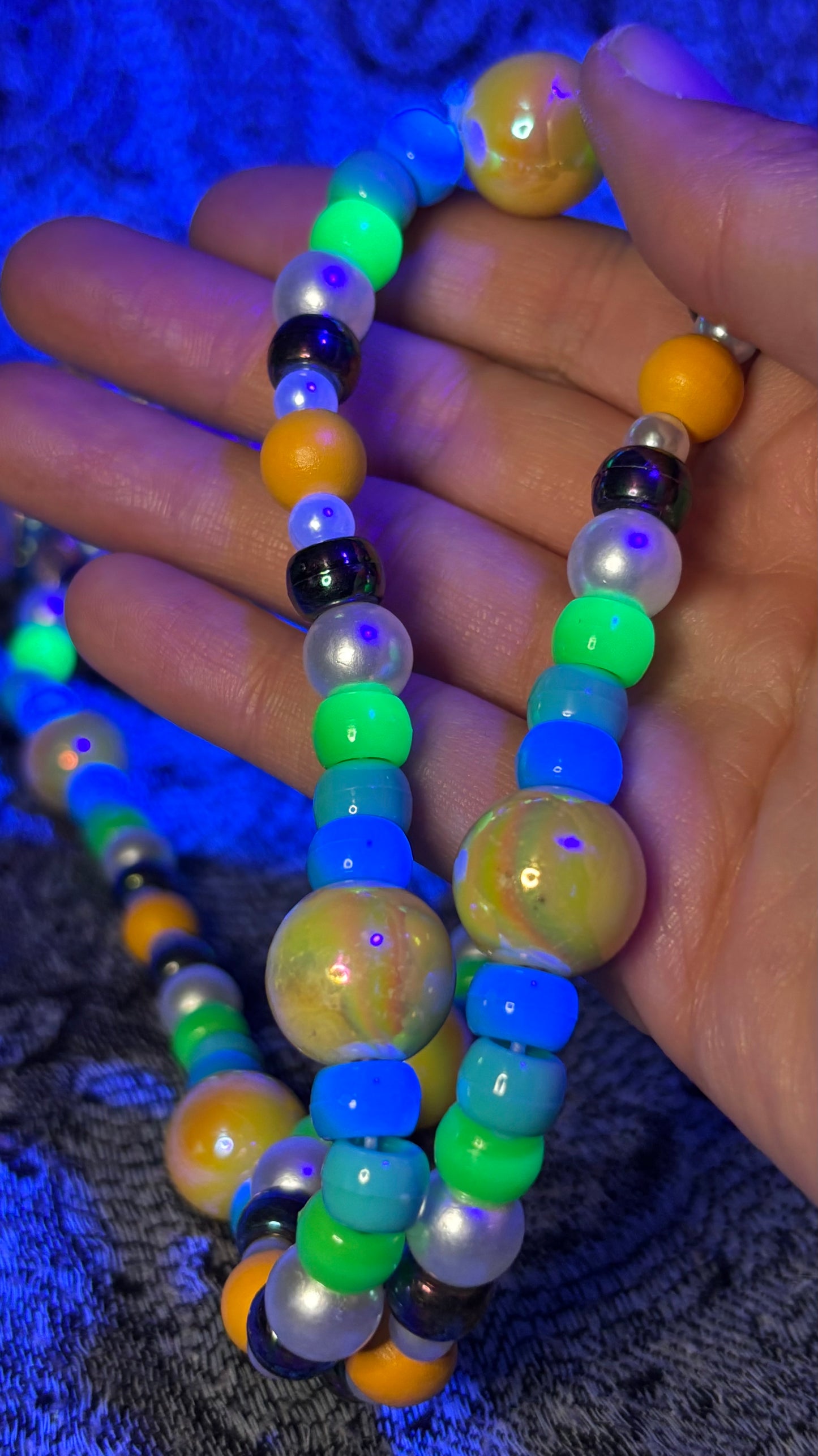 Cosmic Shroomie Stash Jar Necklace (Color Changing Paint!)