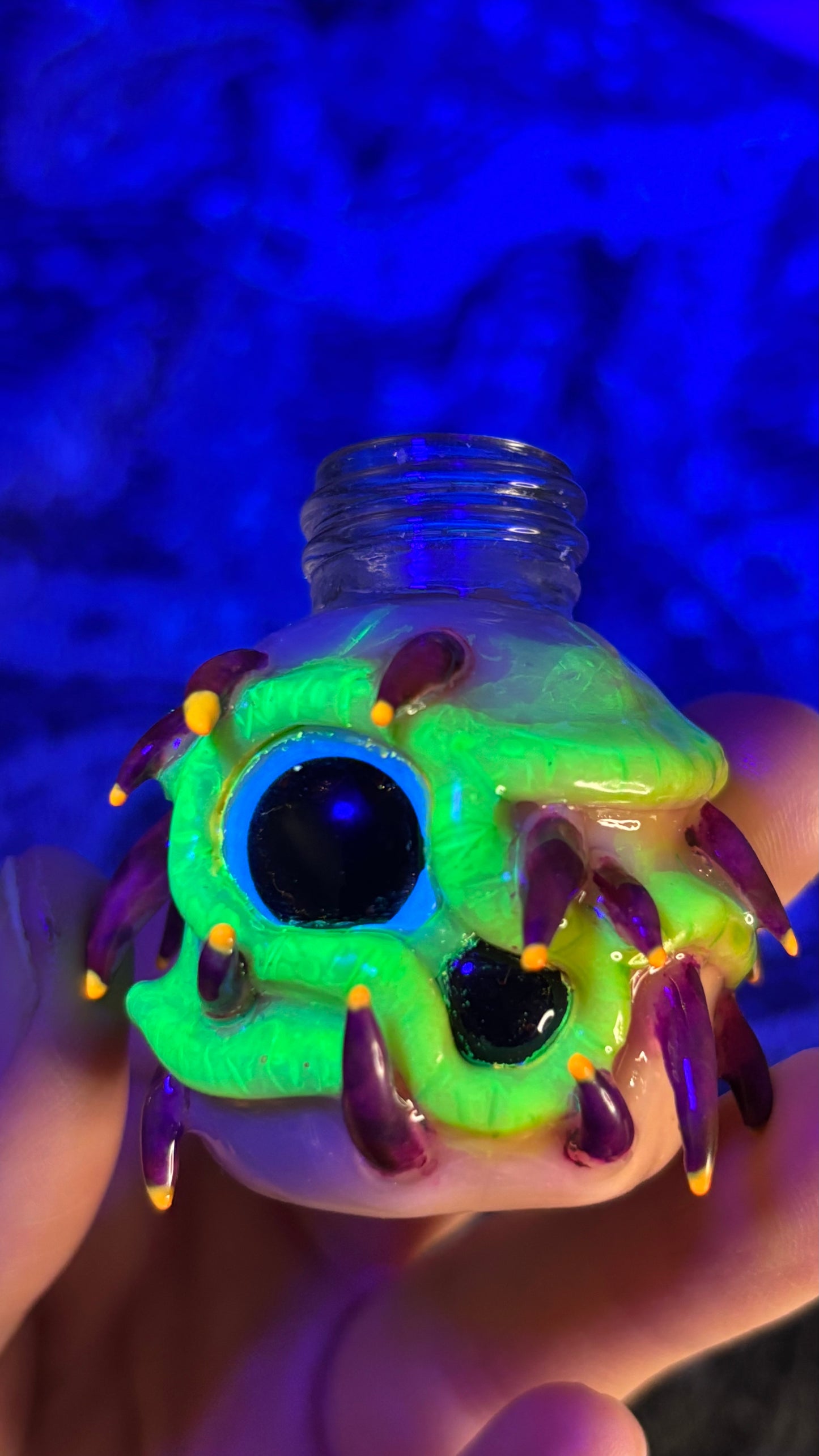 Living Mutated Shroomie Stash Jar Necklace