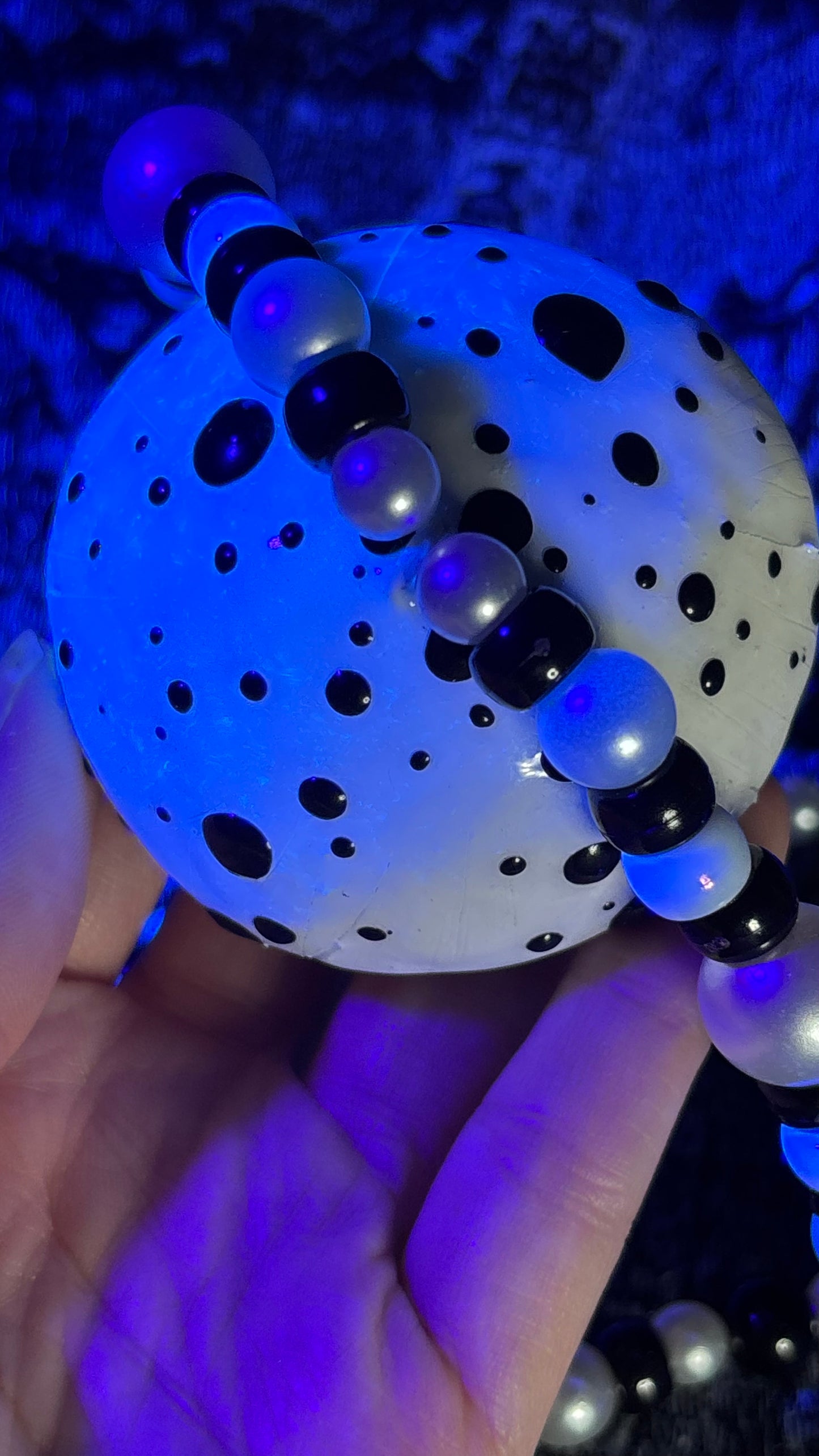 White Shroomie Stash Jar Necklace