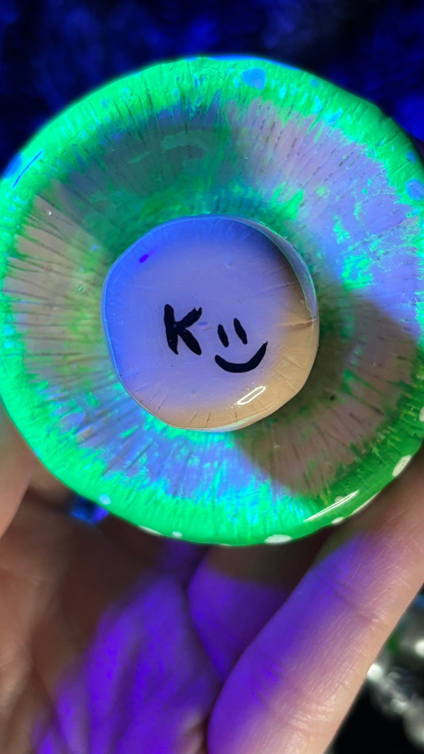 Green Shroomie Stash Jar Necklace