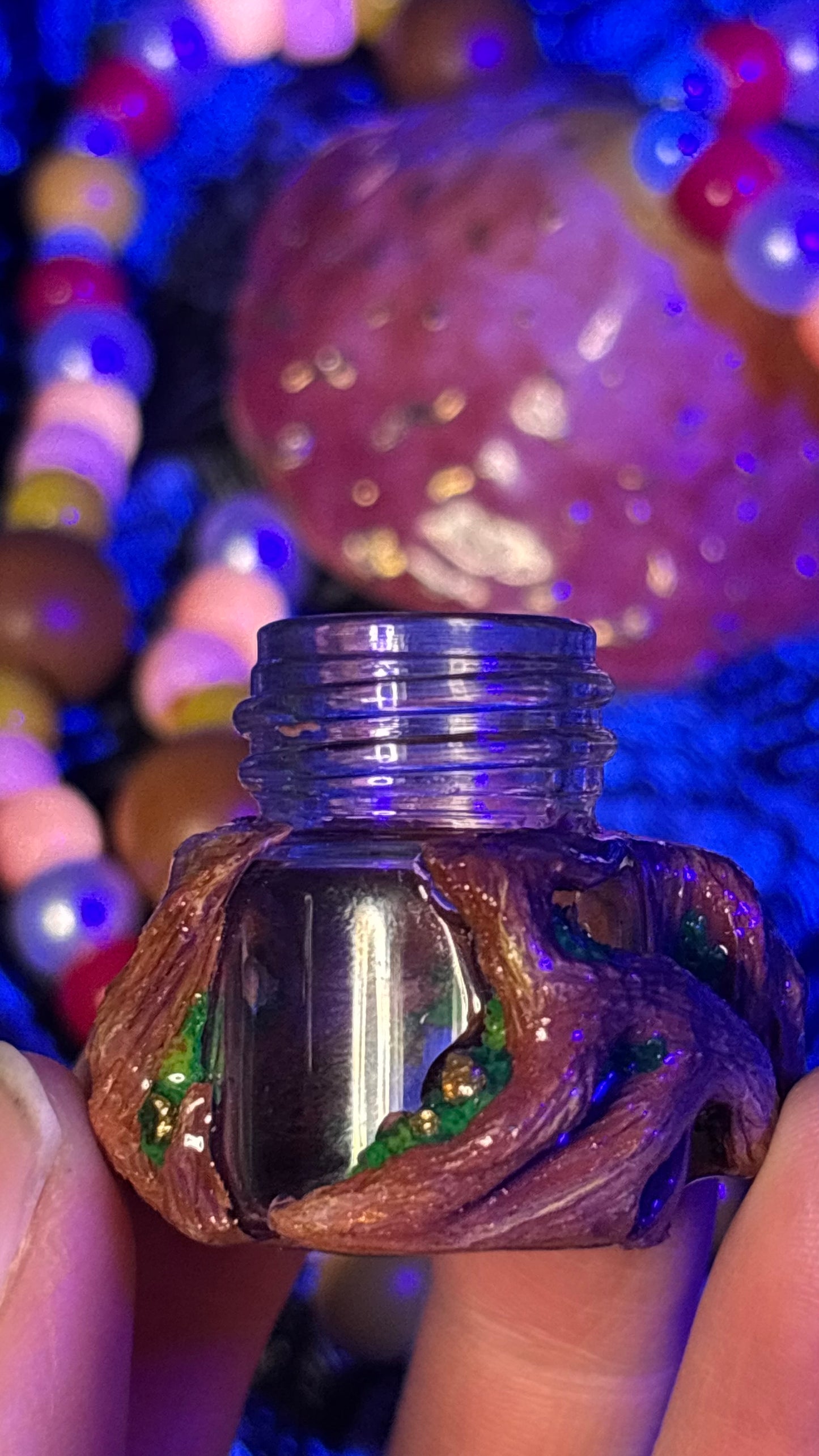 Golden Pixie Portal Stash Jar Necklace