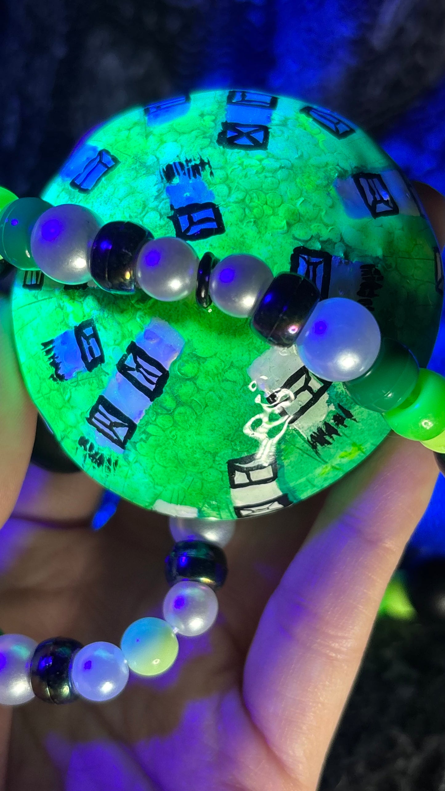 Doodle Shroomie #2 Stash Jar Necklace