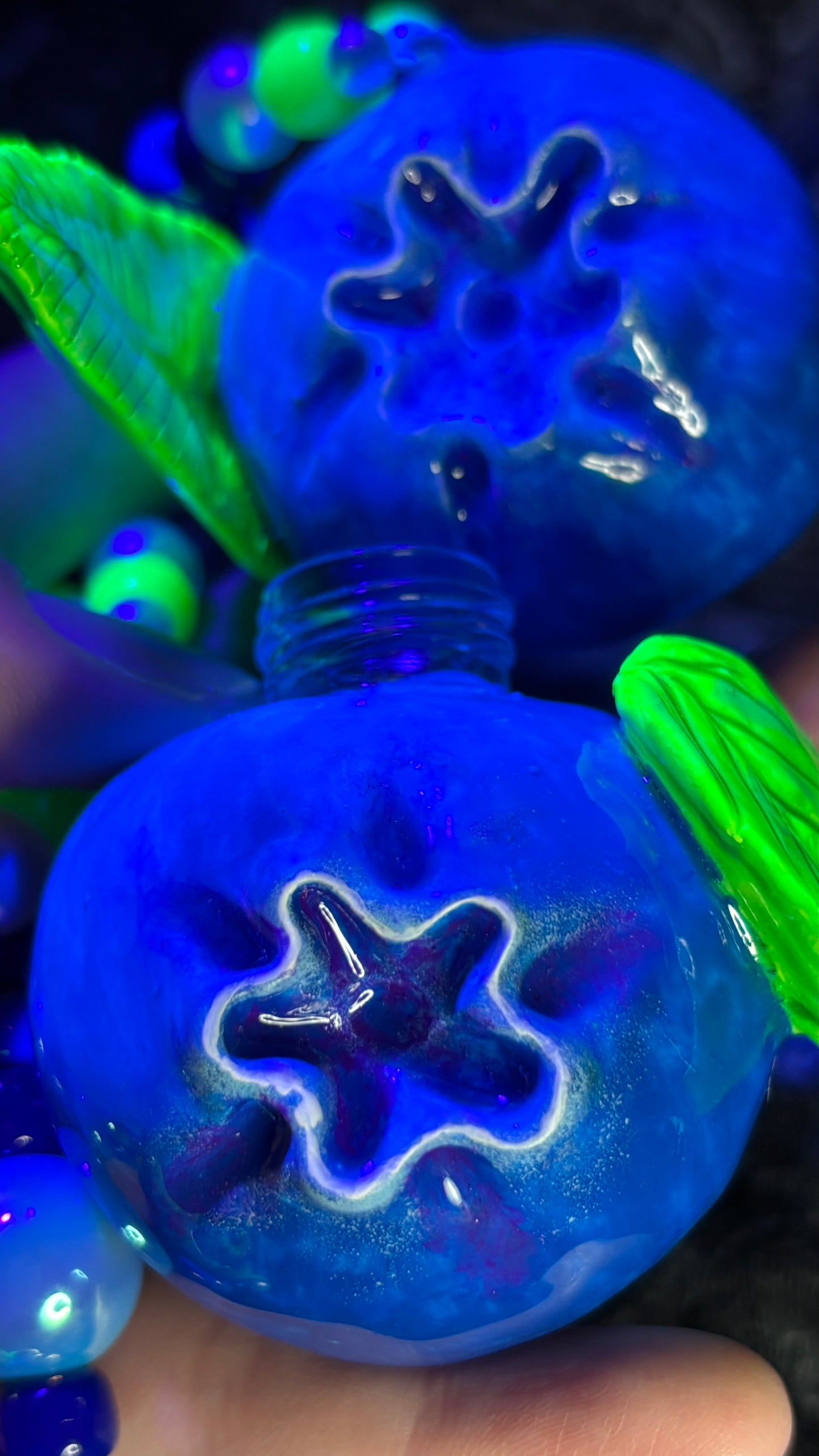 Blueberry Stash Jar Necklace