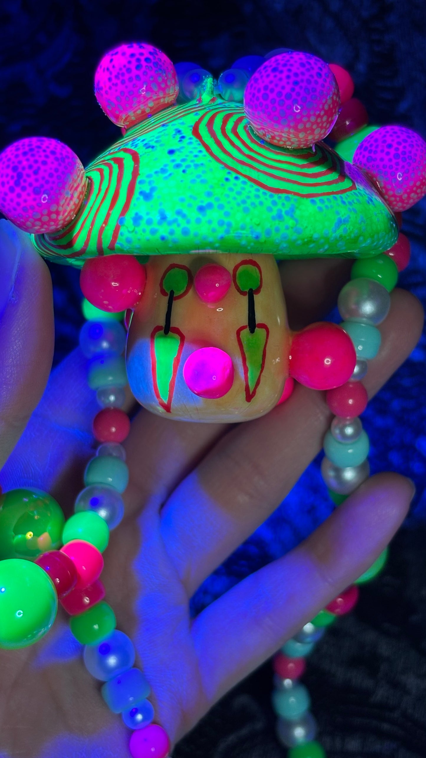 Sabi The Clown Shroomie Stash Jar Necklace