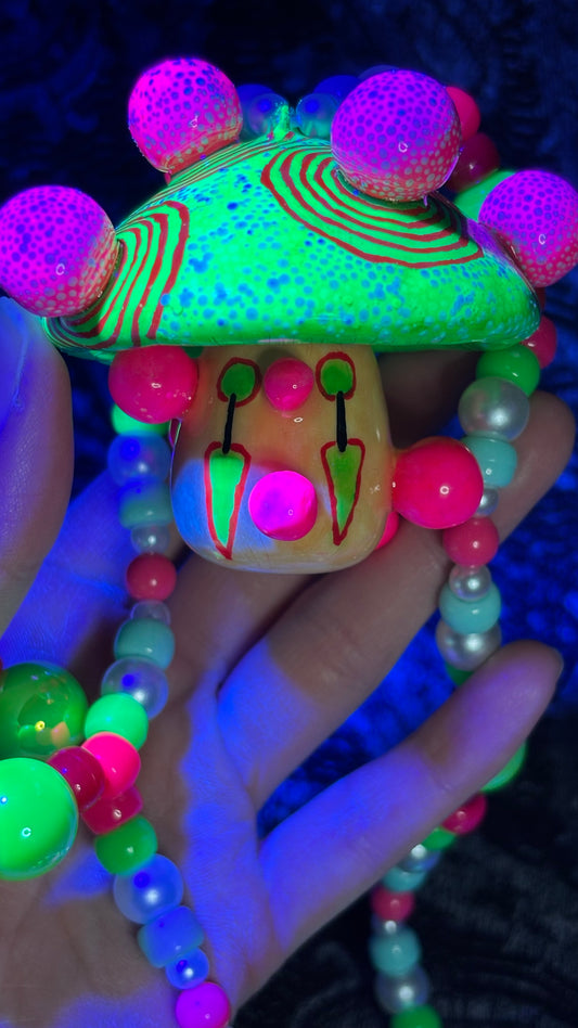 Sabi The Clown Shroomie Stash Jar Necklace