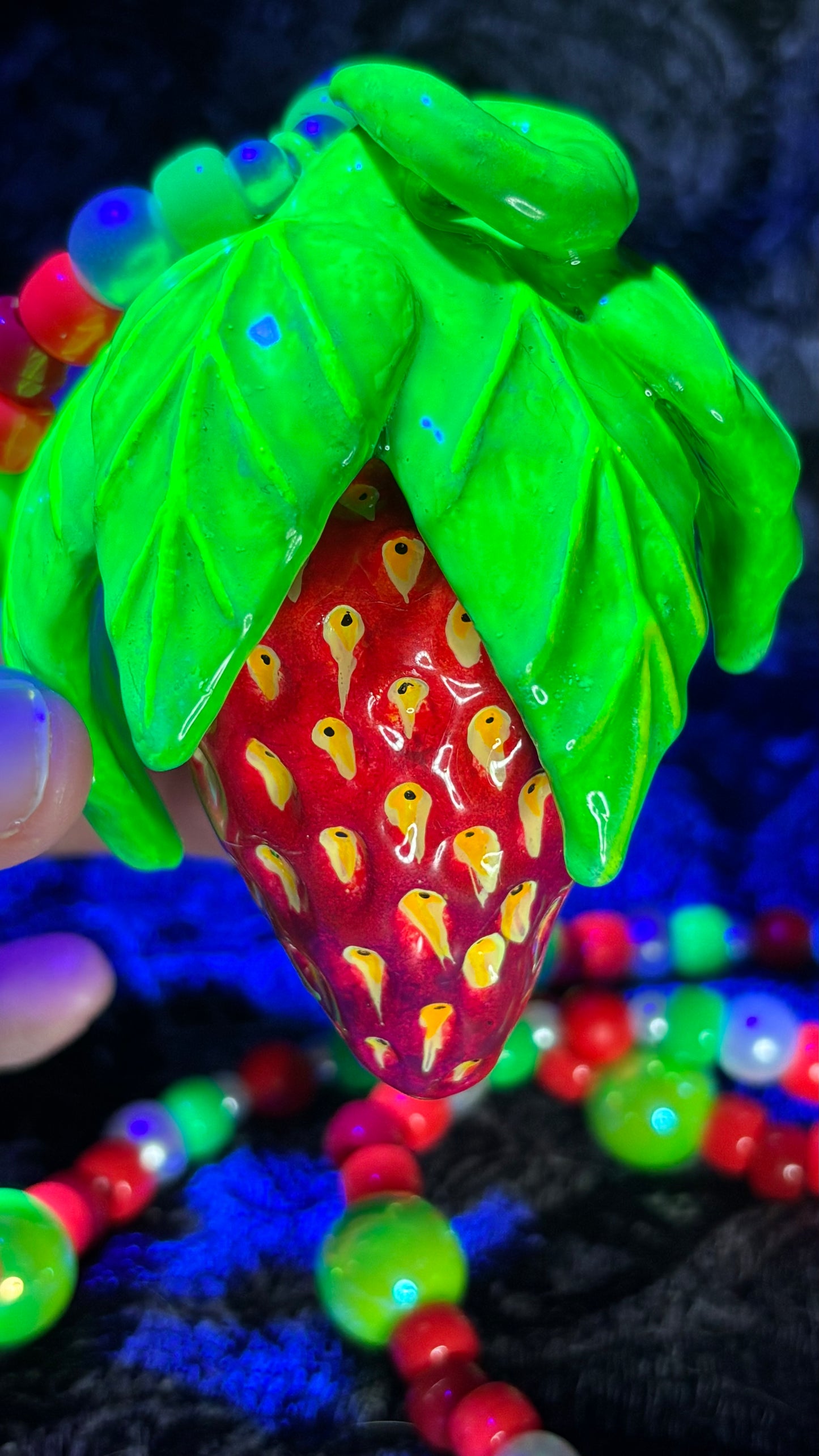 Strawberry Stash Jar Necklace #1