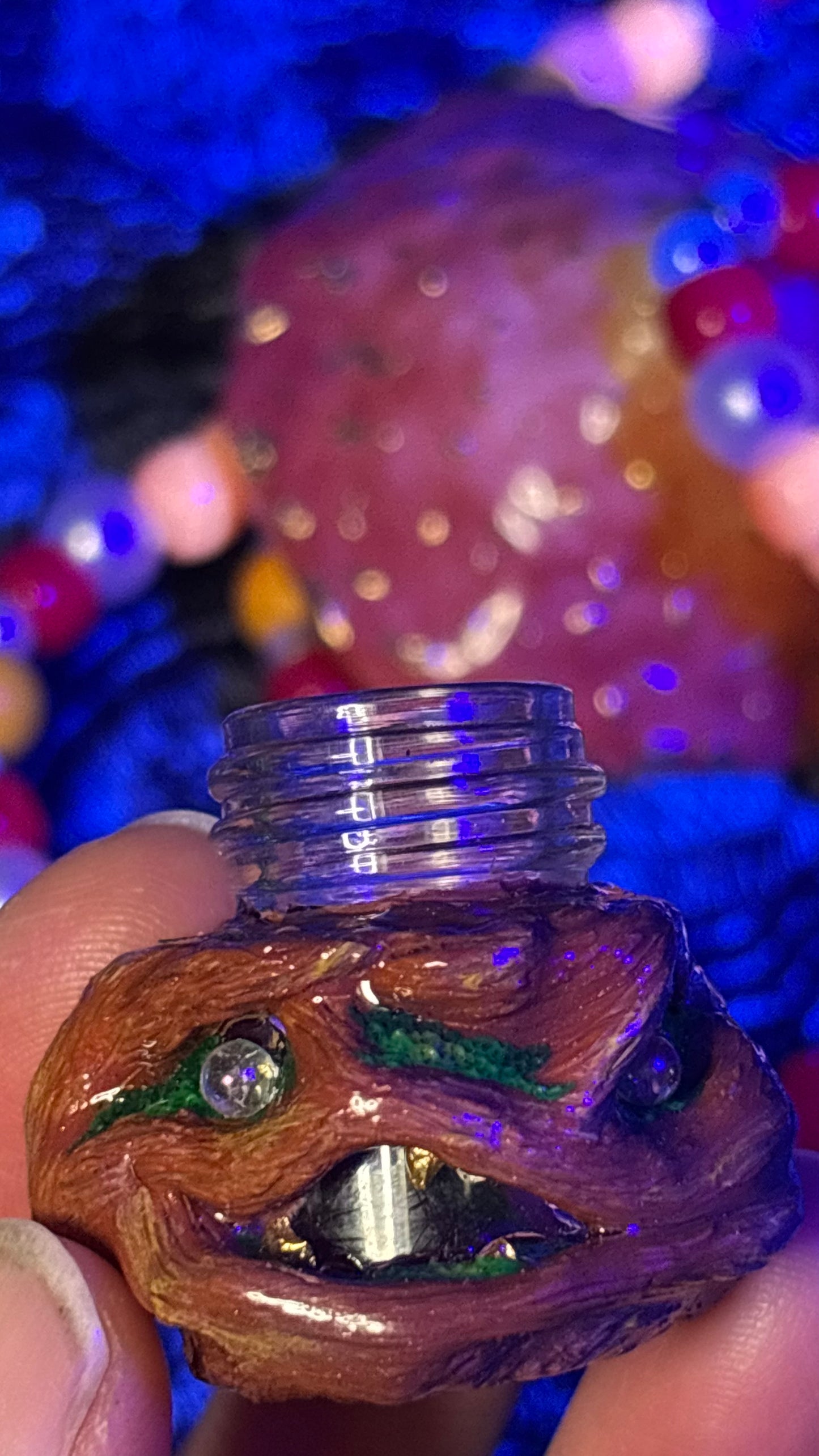Golden Pixie Portal Stash Jar Necklace