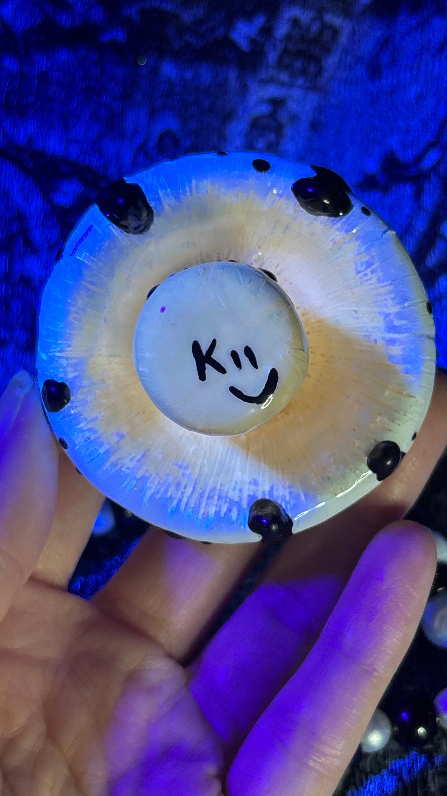 White Shroomie Stash Jar Necklace