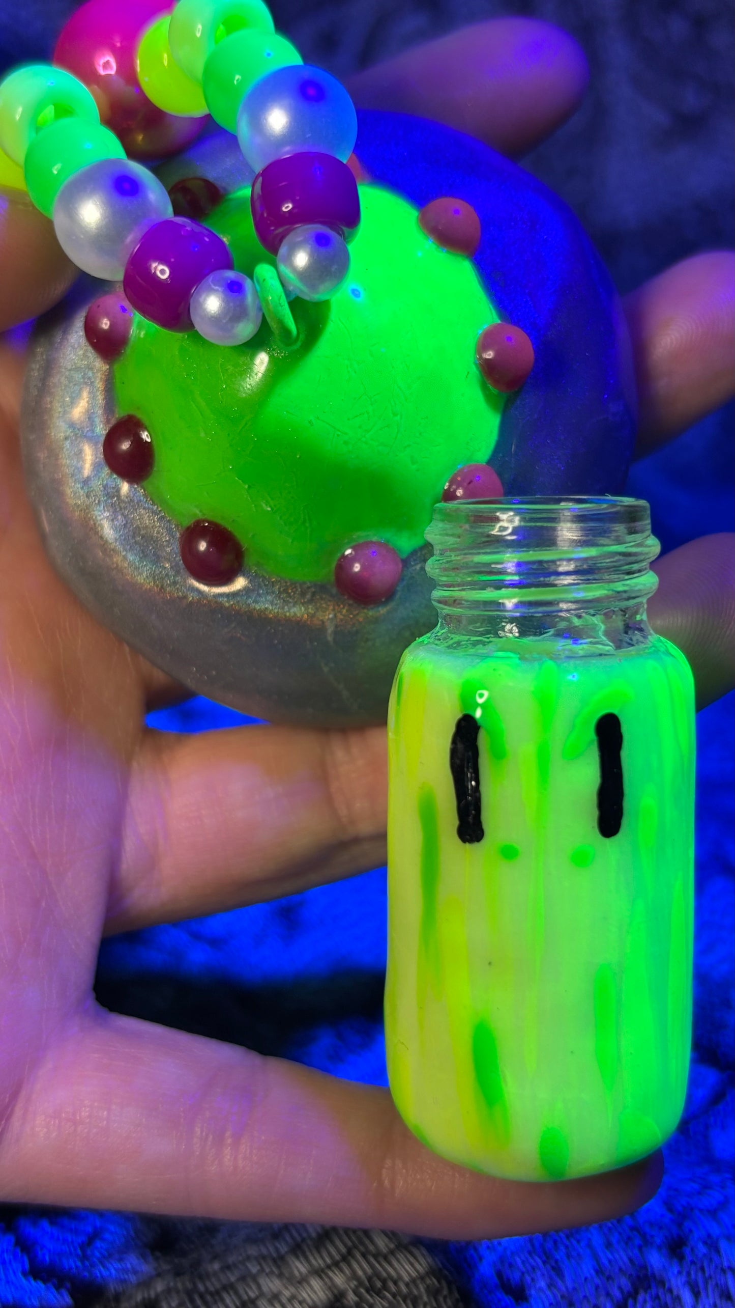UFO Shroomie Stash Jar Necklace