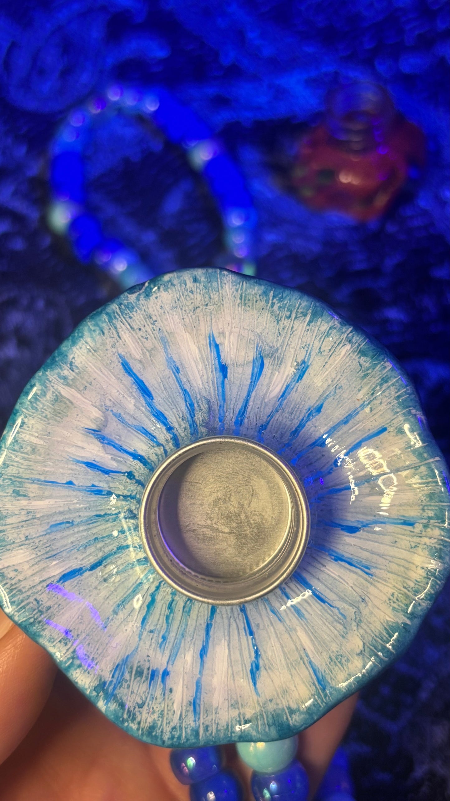 Blueberry Pixie Portal Stash Jar Necklace