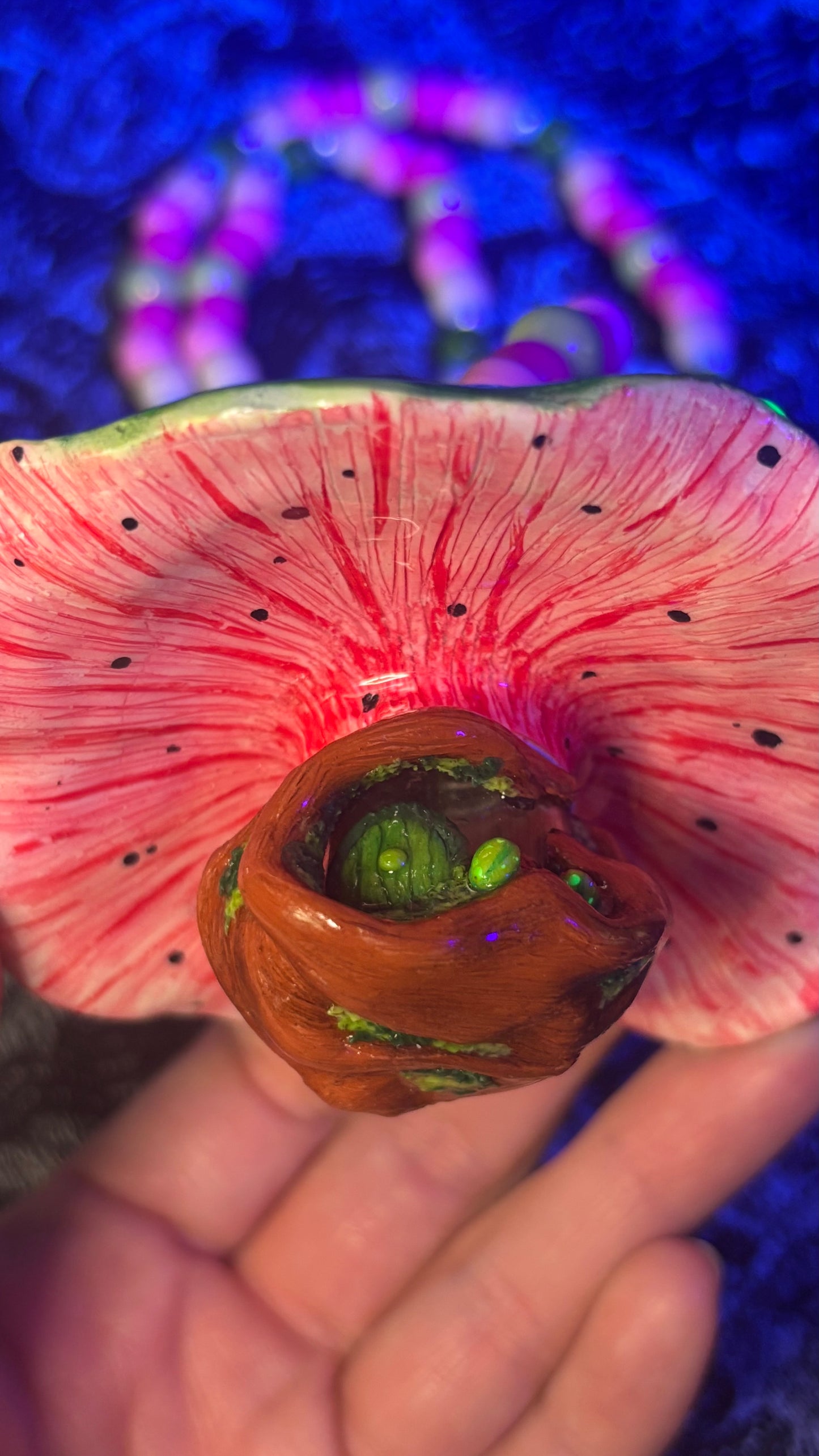Watermelon Pixie Portal Stash Jar Necklace