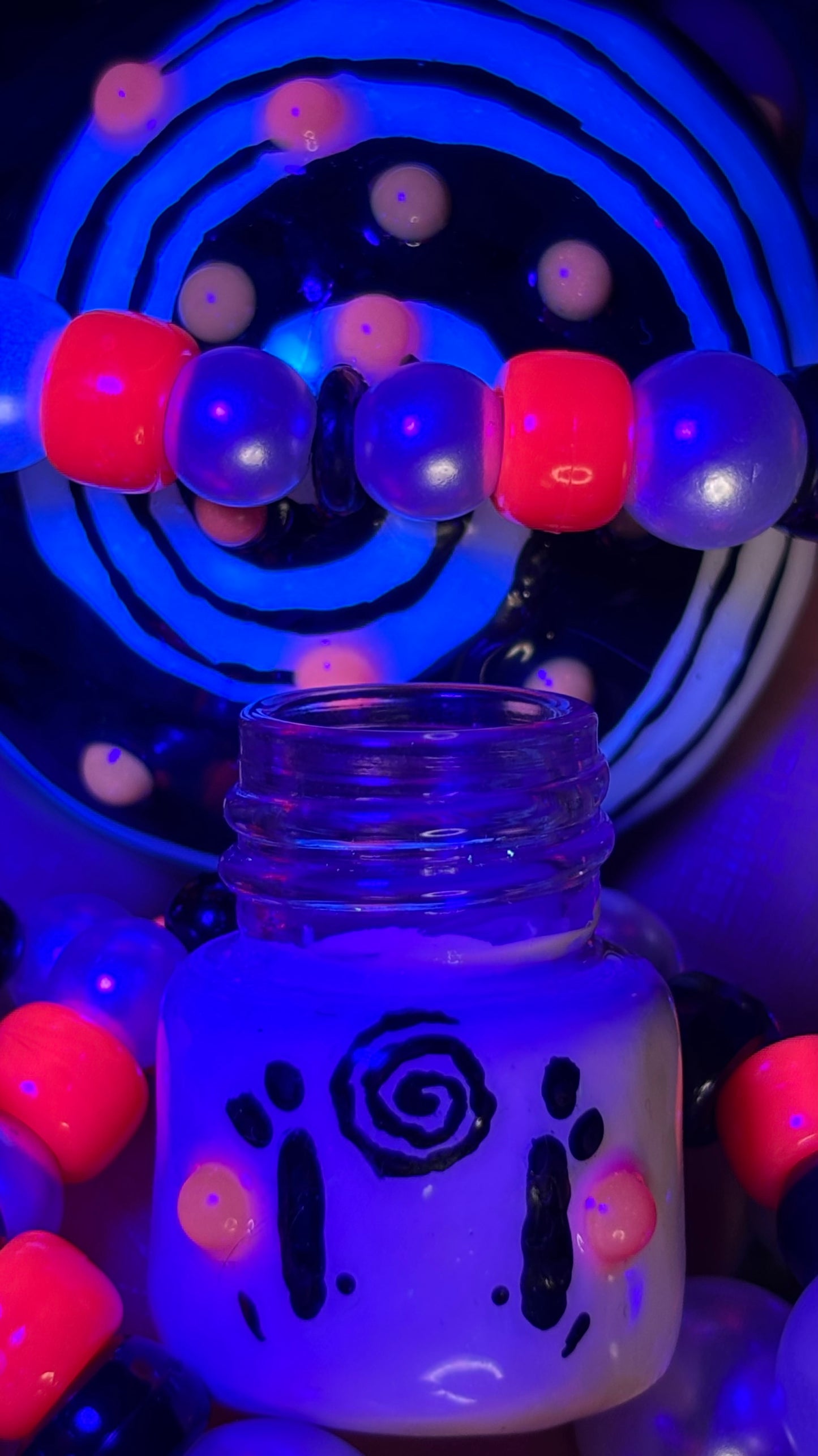Portal Swirl Shroomie Stash Jar Necklace