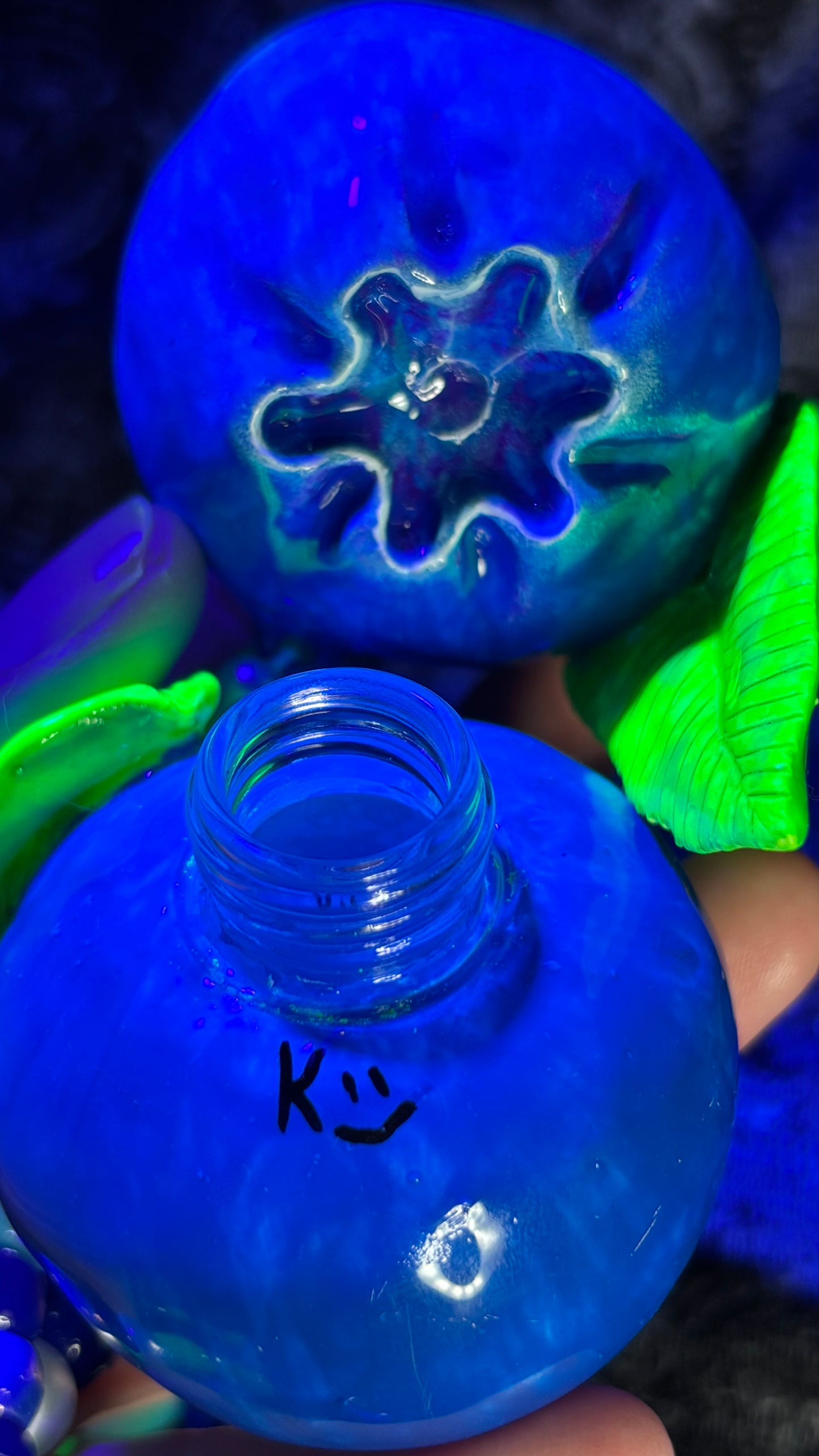 Blueberry Stash Jar Necklace
