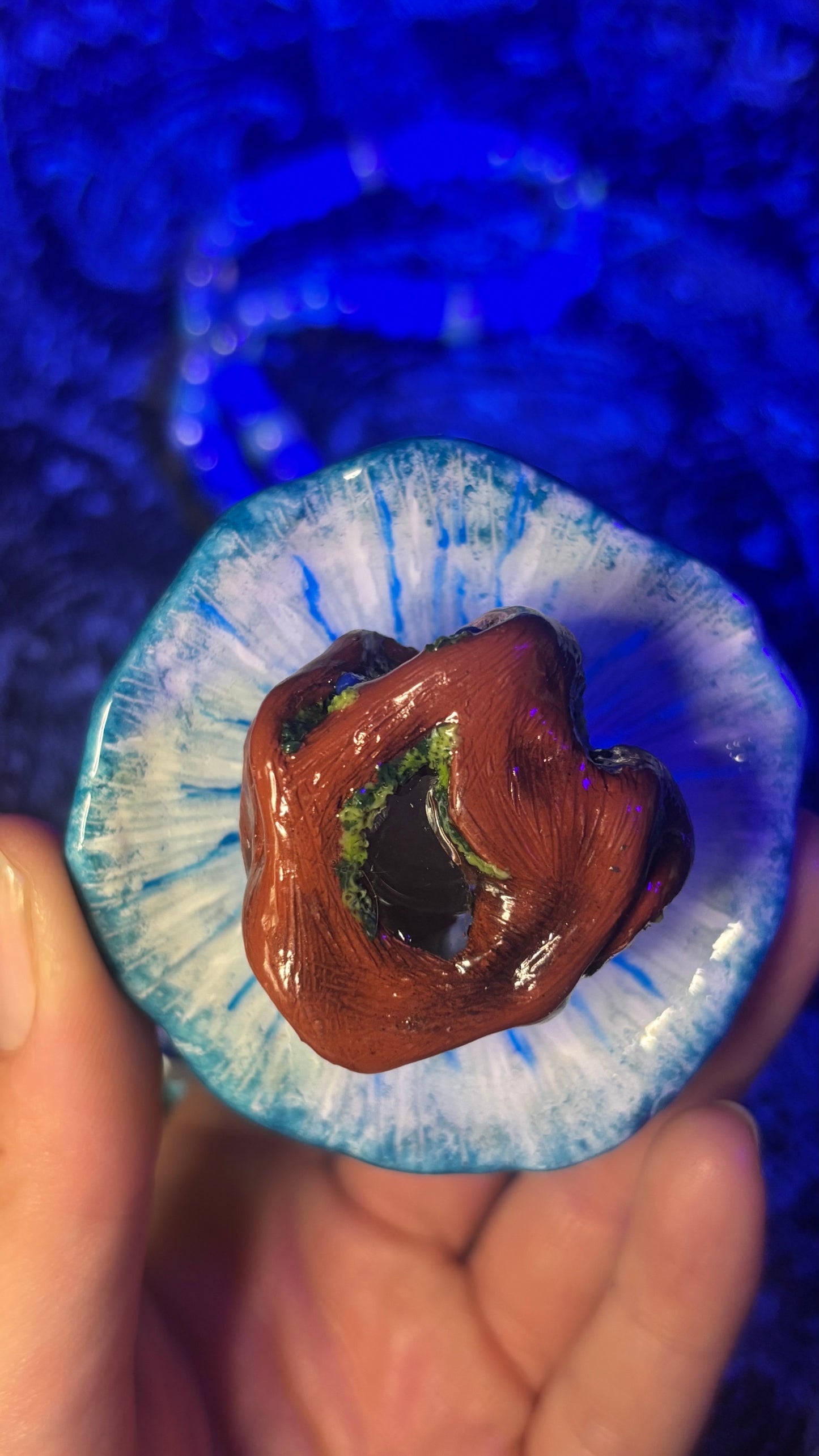 Blueberry Pixie Portal Stash Jar Necklace