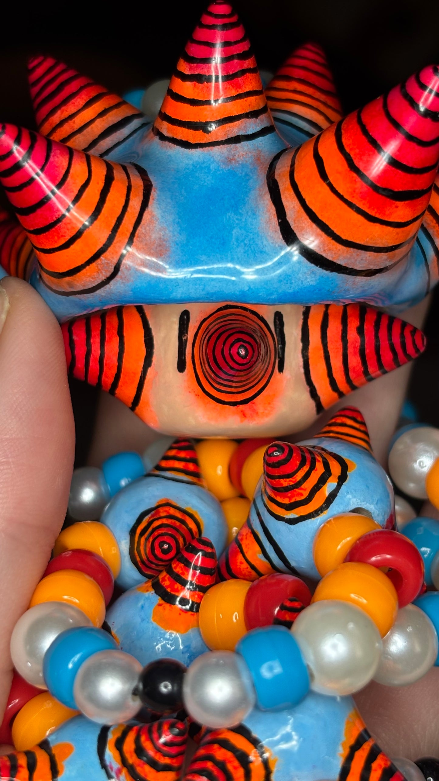Horny Shroomie Stash Jar Necklace (+Custom Beads)
