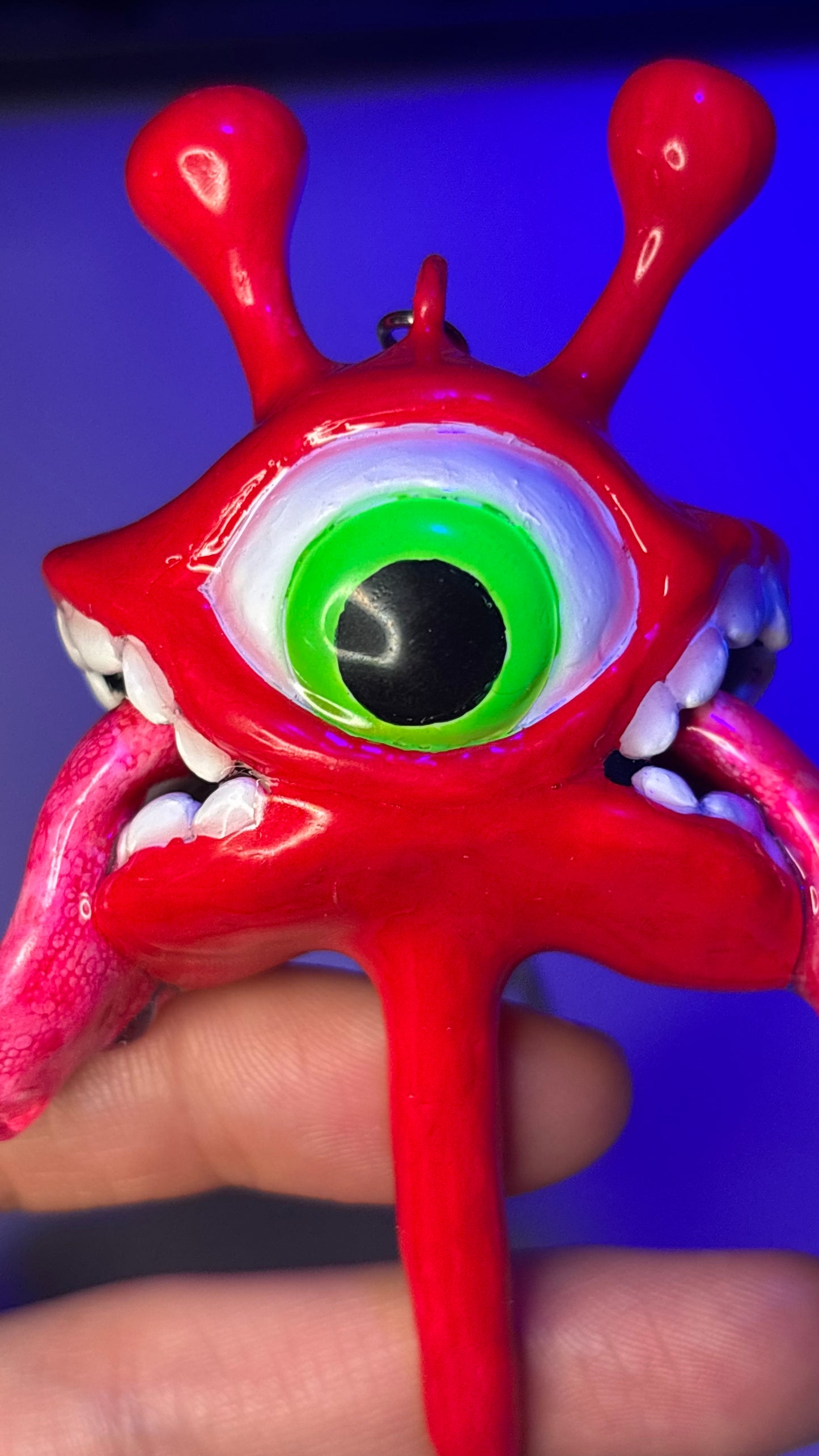 Red Cyclops Mini Spoon Keychain 🥄