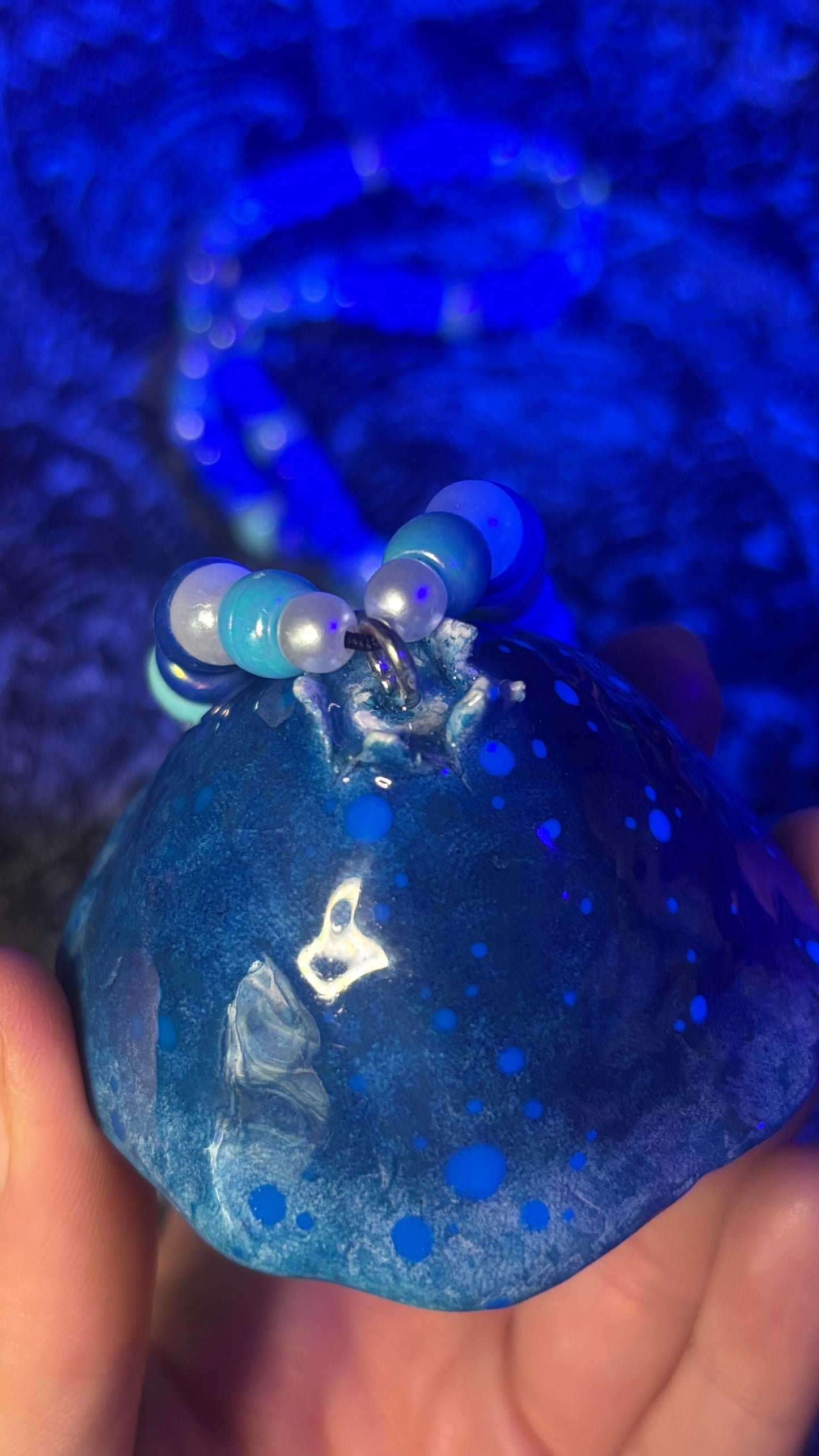 Blueberry Pixie Portal Stash Jar Necklace