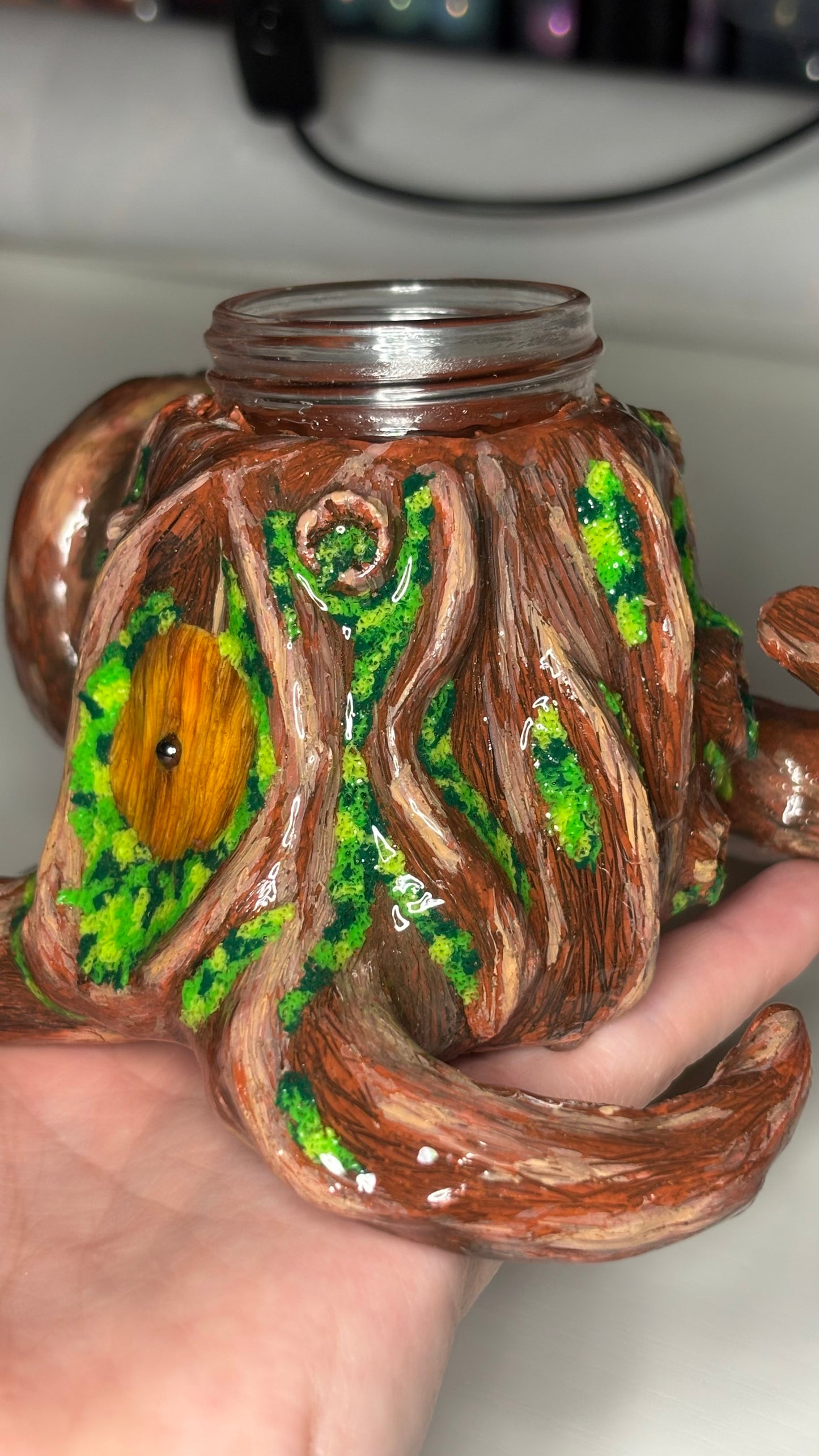 Mushroom Tree House Stash Jar (50ml Jar)