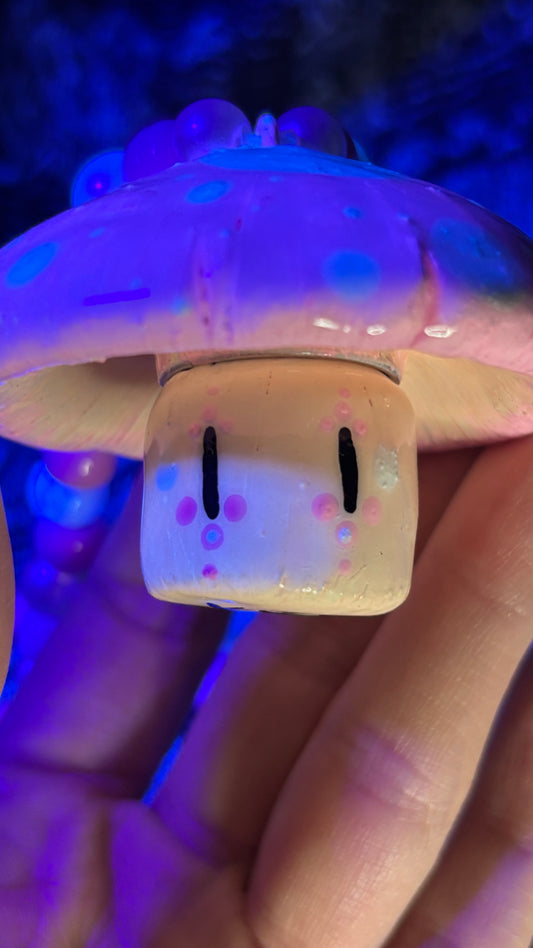 Light Pink Shroomie Stash Jar Necklace