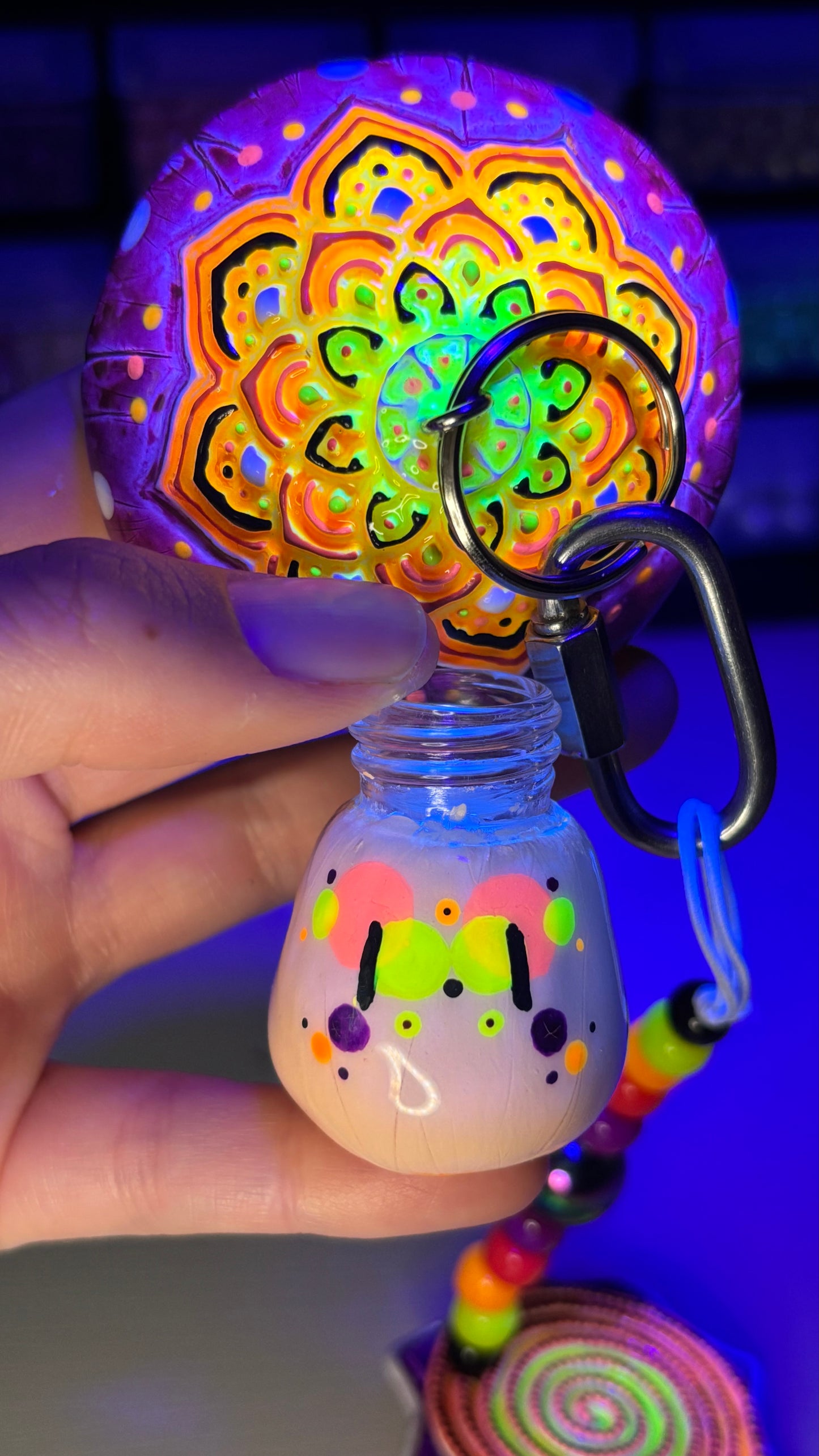 Sunny Mandala Shroomie Bag Charm (+Mandala Token)