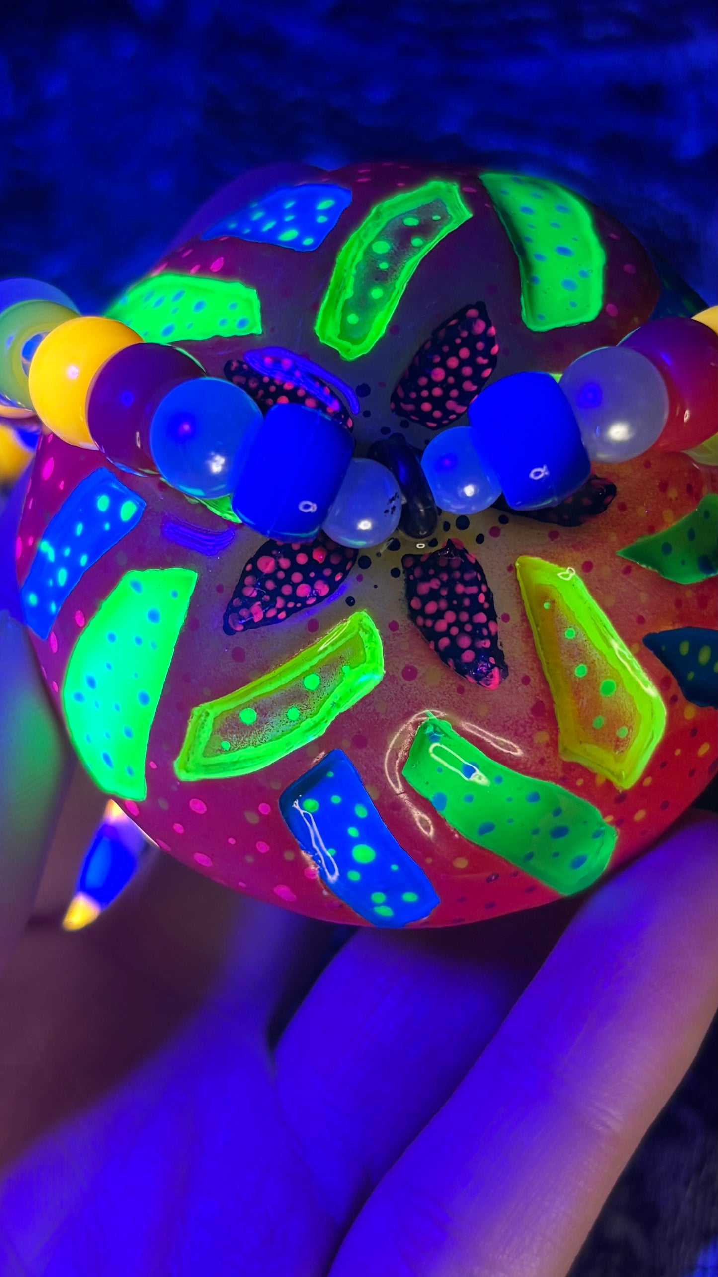 Carved Mandala Shroomie Stash Jar Necklace