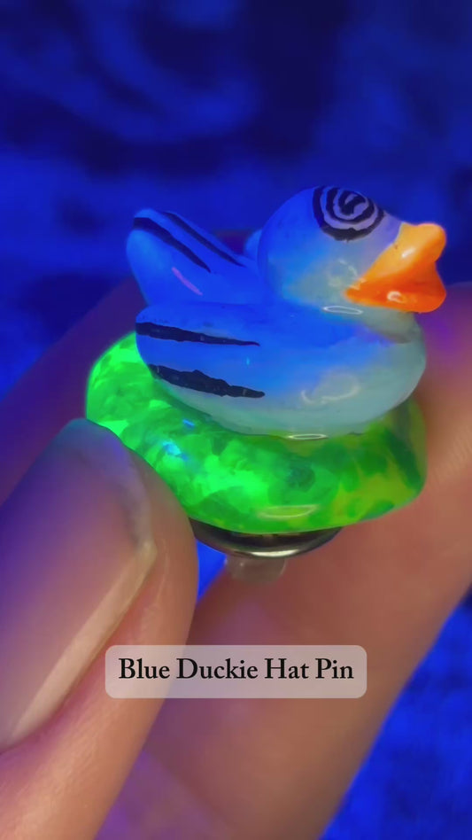 Blue Duckie Hat Pin